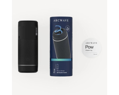Черный мастурбатор с контролем всасывания Arcwave Pow Stroker