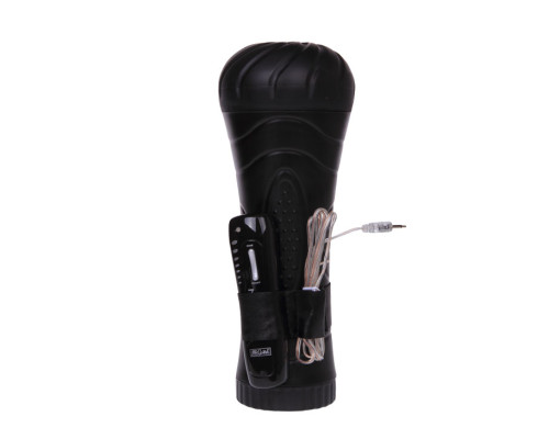 Мастурбатор-вагина в колбе с 7 скоростями вибрации и выносным пультом