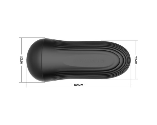 Телесный мастурбатор-вагина Alice в черной колбе