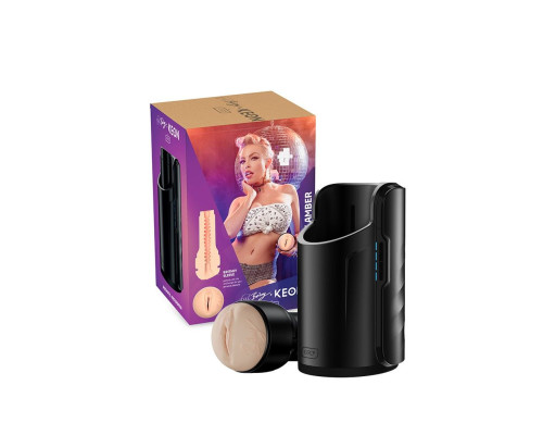 Телесный интерактивный мастурбатор-вагина Kiiroo Keon Combo Set Feel Britney Amber