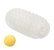 Двусторонний мастурбатор с желтым стимулирующим шариком Reversible Squishy Ball Stroker
