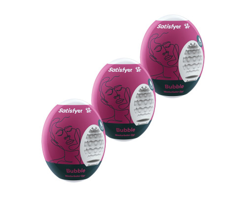 Набор из 3 мастурбаторов-яиц Satisfyer Bubble