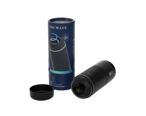 Черный мастурбатор с контролем всасывания Arcwave Pow Stroker