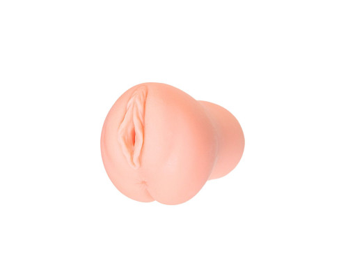 Телесный вибромастурбатор-вагина с рельефом Emily
