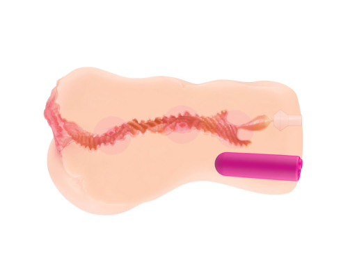 Мастурбатор-вагина Onahole edition 001 с двойным слоем материала с вибрацией