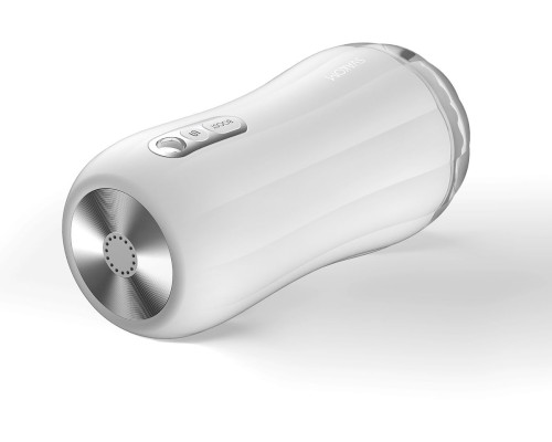 Белый вибромастурбатор Robin - 19,8 см.