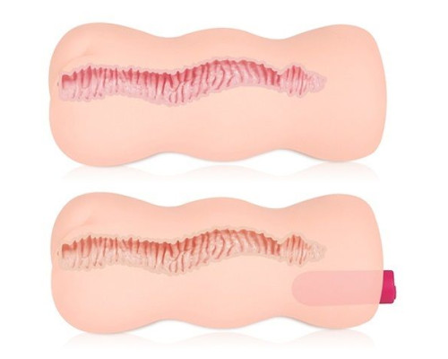 Телесный вибромастурбатор-анус TONGGGO 2 Auto