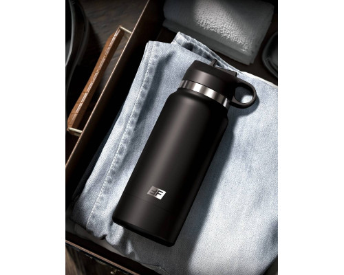 Черный мастурбатор в виде бутылки Fap Flask