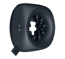 Черный мужской вибромассажер Ring Stroker