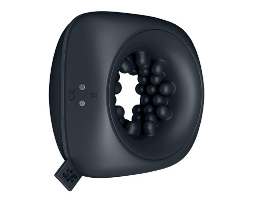 Черный мужской вибромассажер Ring Stroker