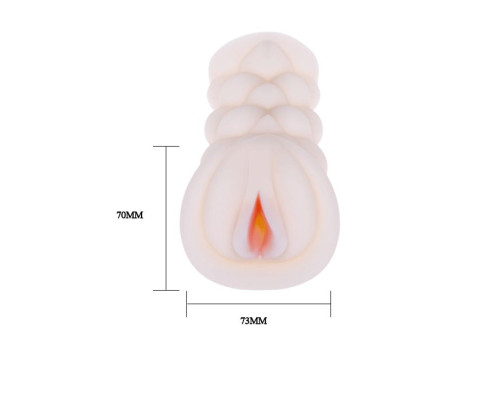 Рифленый мастурбатор-вагина