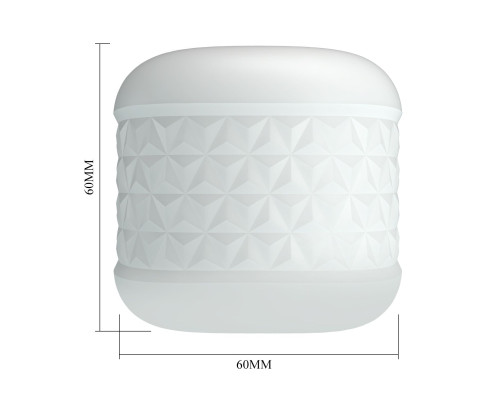 Белый сквозной мастурбатор Crystle