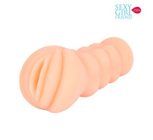 Телесный мастурбатор-вагина с комплектом эрекционных колец