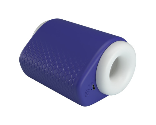 Синий автоматический вибромастурбатор Dj Lady