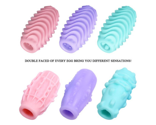 Набор из 15 мини-мастурбаторов Fantastic Egg Hard Boiled