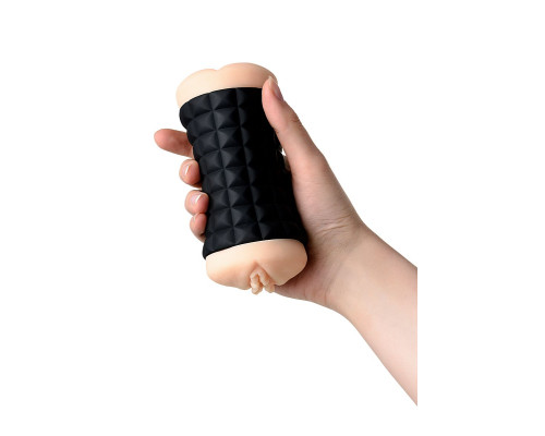 Двухсторонний мастурбатор JOS JANICE в черном цилиндре