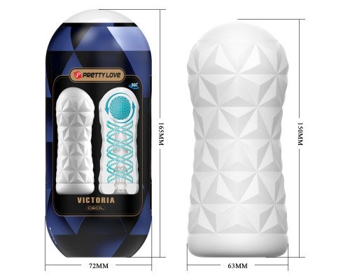 Белый мастурбатор в колбе Victoria