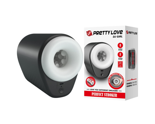 Черный автоматический вибромастурбатор Dj Girl