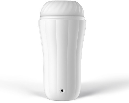 Белый вибромастурбатор Robin - 19,8 см.