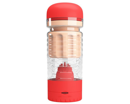 Вибромастурбатор-вагина Emily в красной колбе