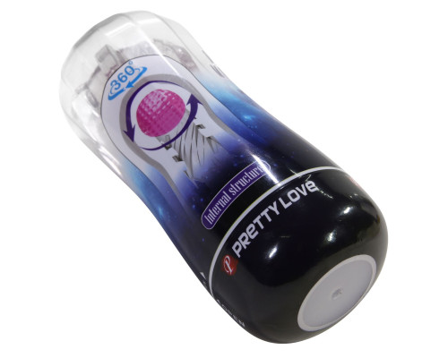 Прозрачный мастурбатор с подвижным шариком