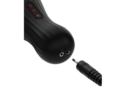 Прозрачный мастурбатор-ротатор с голосовым сопровождением Talk Dirty Rotobator