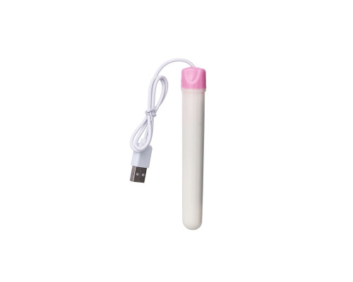 Мастурбатор-вагина в белой колбе с присоской и функцией нагрева