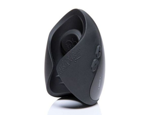 Черный инновационный мужской вибратор PULSE SOLO ESSENTIAL