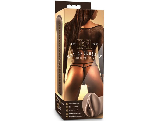 Коричневый мастурбатор-вагина Nicole s Kitty