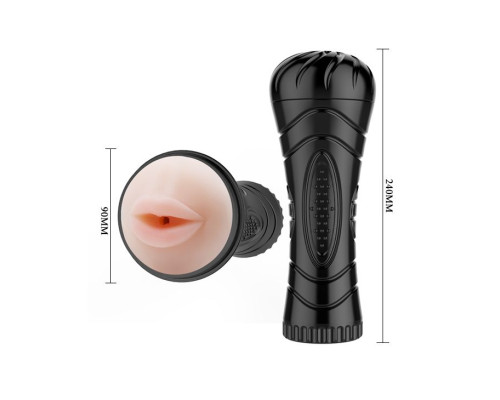 Мастурбатор-ротик  Baby Pussy в колбе без вибрации