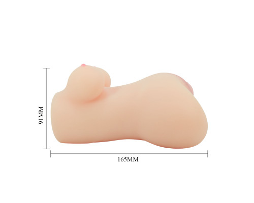 Телесный мастурбатор мини-торс Hannah