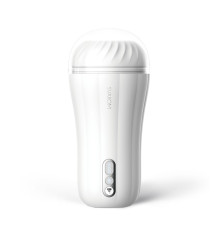 Белый вибромастурбатор Robin - 19,8 см.