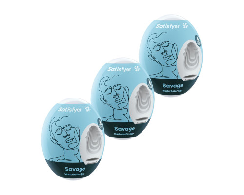 Набор из 3 мастурбаторов-яиц Satisfyer Savage
