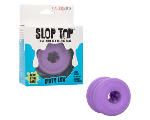 Фиолетовый мастурбатор-бампер из жидкого силикона Dirty Luv