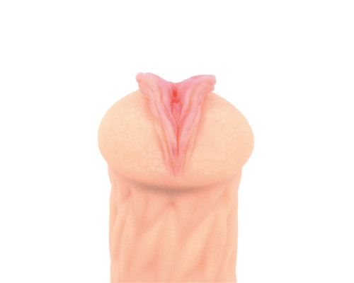 Телесный реалистичный мастурбатор-вагина Elegance.005 с двойным слоем материала