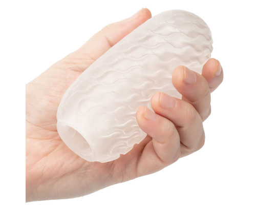 Двусторонний мастурбатор с желтым стимулирующим шариком Reversible Squishy Ball Stroker