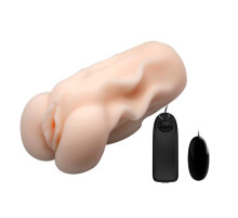 Мастурбатор-вагина с вибрацией и волнами на поверхности