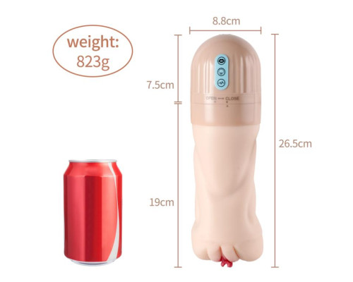 Мастурбатор-вагина Beata с функциями всасывания и вибрации