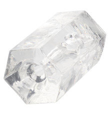 Прозрачный мастурбатор Olivia с внутренним рельефом в виде женского тела