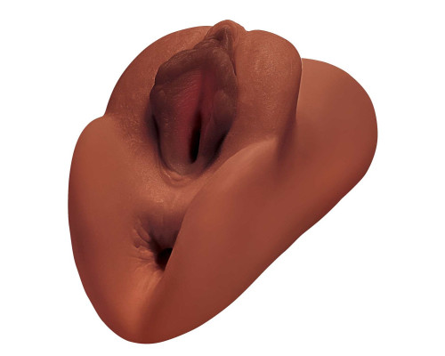 Коричневый мастурбатор Perfect Pussy Double Stroker