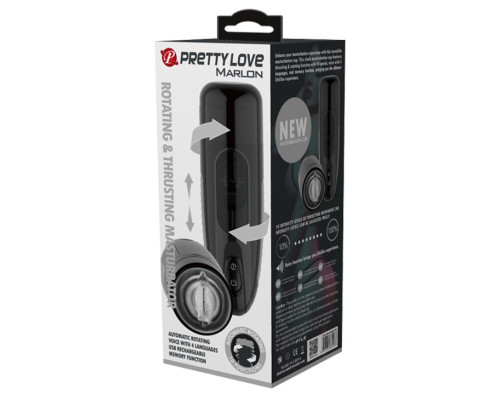 Автоматический мастурбатор с вращением и поступательными движениями Marlon