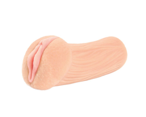 Реалистичный мастурбатор-вагина телесного цвета Elegance с двойным слоем материала