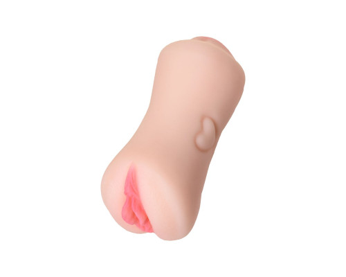 Телесный двусторонний мастурбатор Pretty Mouth - ротик и вагина