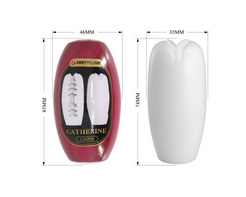 Белый мастурбатор-вагина Catherine