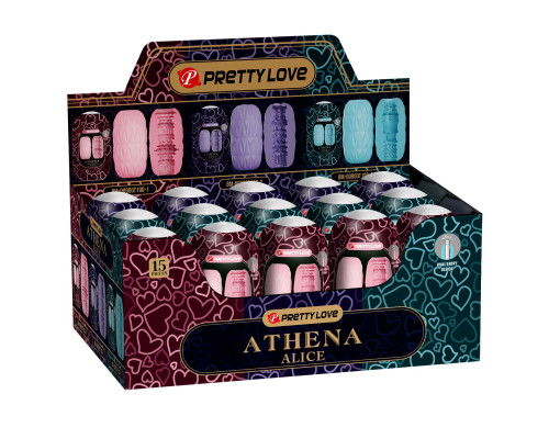 Набор из 15 мастурбаторов Athena Alice