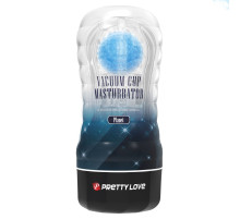 Прозрачный текстурированный мастурбатор Vacuum Cup Masturbator Planet