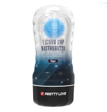 Прозрачный текстурированный мастурбатор Vacuum Cup Masturbator Planet