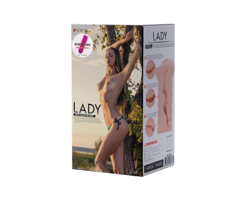Мастурбатор-вагина Lady с вибрацией