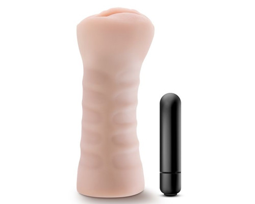 Телесный мастурбатор-вагина с вибропулей Ashley