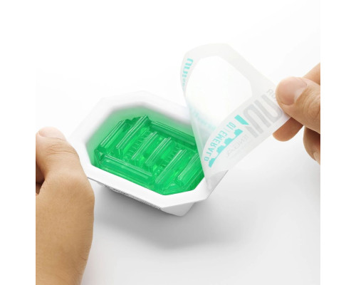 Зеленый мастурбатор-стимулятор Tenga Uni Emerald